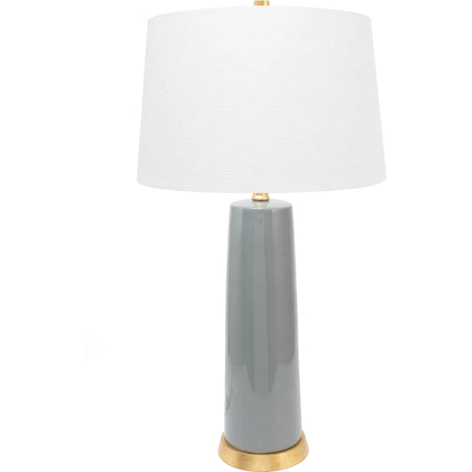 Tansey Table Lamp by Couture Lamps. Made from ceramic, linen in a unique style.