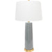 Tansey Table Lamp by Couture Lamps. Made from ceramic, linen in a unique style.