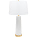 Tansey Table Lamp by Couture Lamps. Made from ceramic, linen in a unique style.