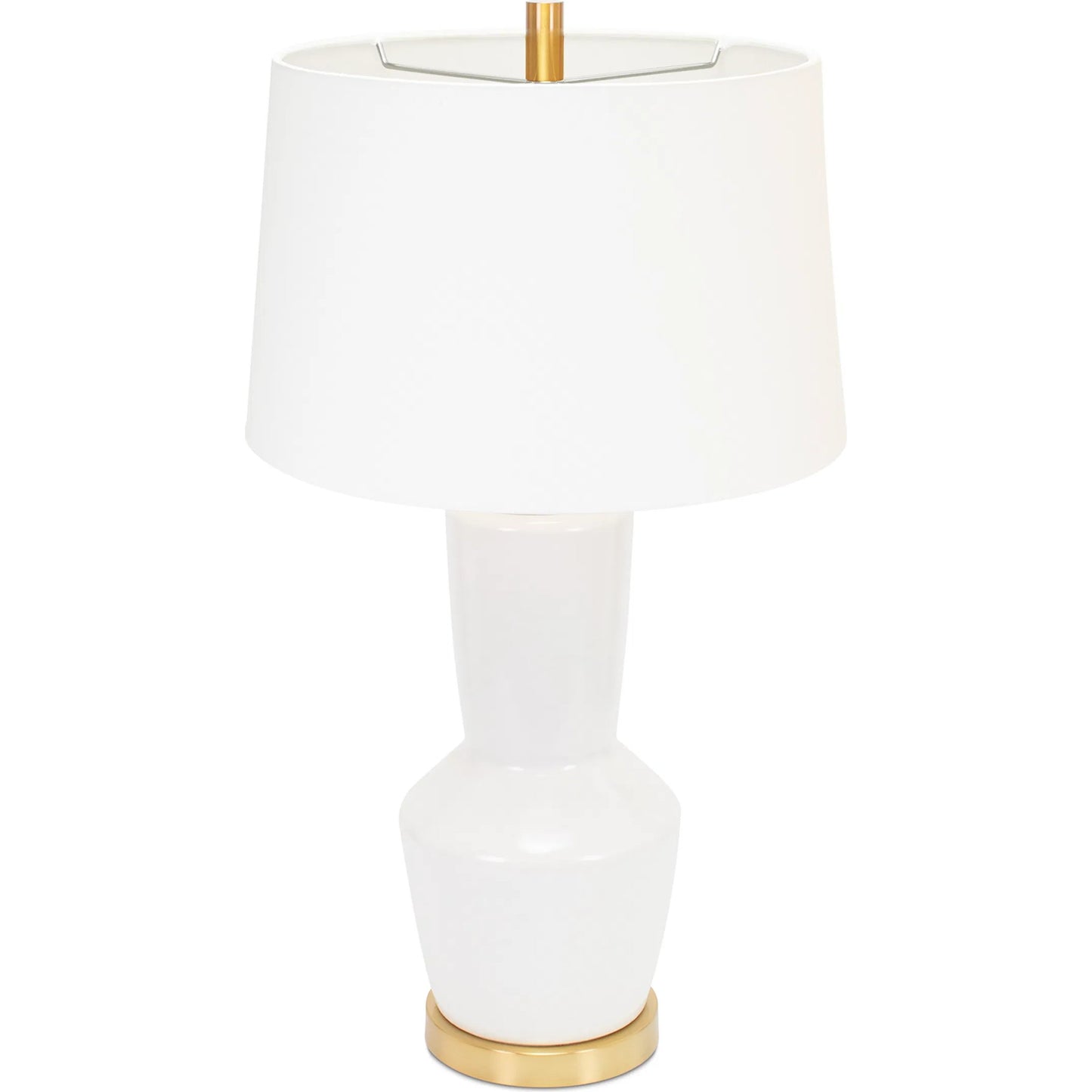 005 SI-2448489 | Additional Silo | Nachez Table Lamp by Couture Lamps in white, gold. Made from ceramic, linen in a transitional style.