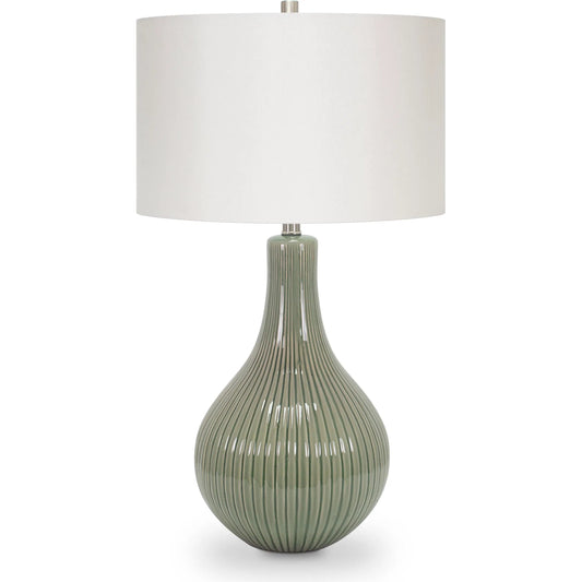 Liza Table Lamp by Couture Lamps. Made from ceramic, linen in a unique style.