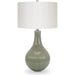 Liza Table Lamp by Couture Lamps. Made from ceramic, linen in a unique style.