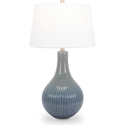 Liza Table Lamp by Couture Lamps. Made from ceramic, linen in a unique style.