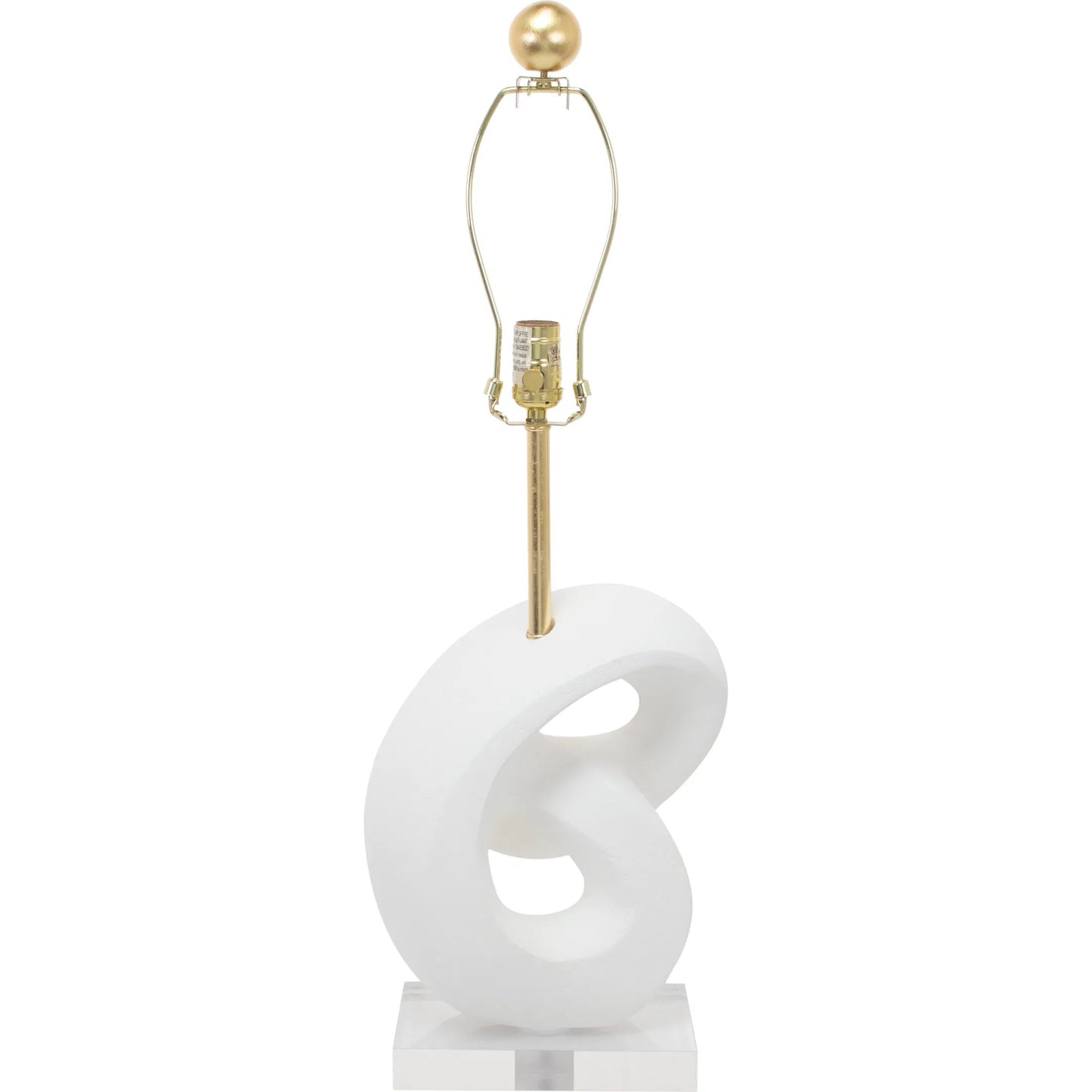 002 SI-2448481 | Additional Silo | Danielli Table Lamp by Couture Lamps in white with gold. Made from resin, linen in a unique style.