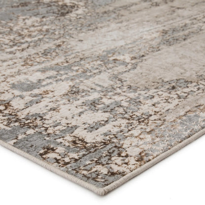 Catalyst Rug CTY06 by Jaipur Living in gray, taupe, brown. Made from 65% polyester 35% polypropylene in a unique style.