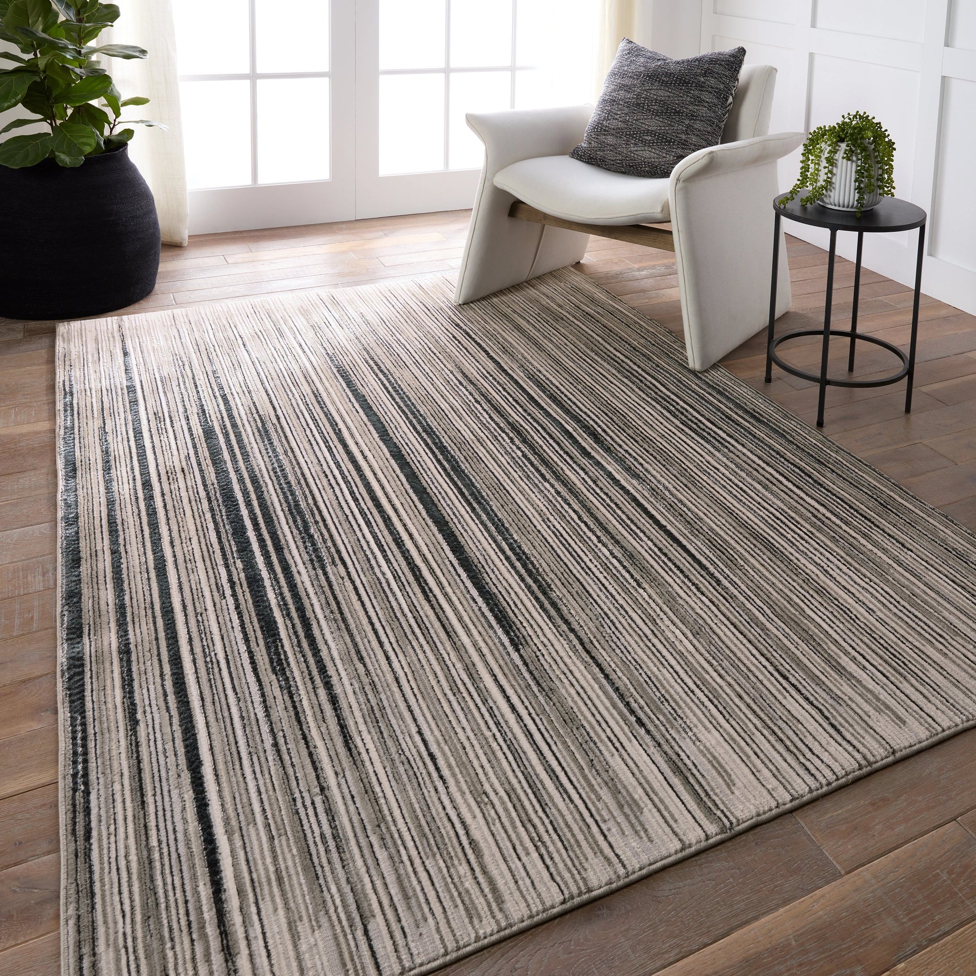 Catalyst CTY29 Rug by Jaipur Living in gray, cream. Made from 65% polyester 35% polypropylene in a unique style.