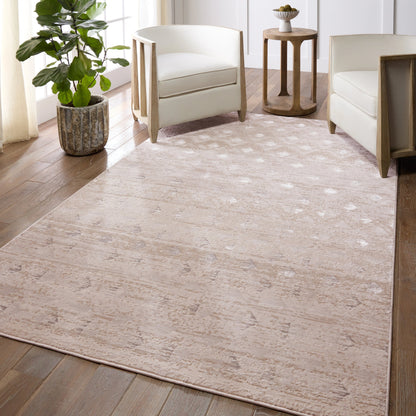 Catalyst Carine CTY30 Rug by Jaipur Living in tan, bronze. Made from 65% polyester 35% polypropylene in a unique style.