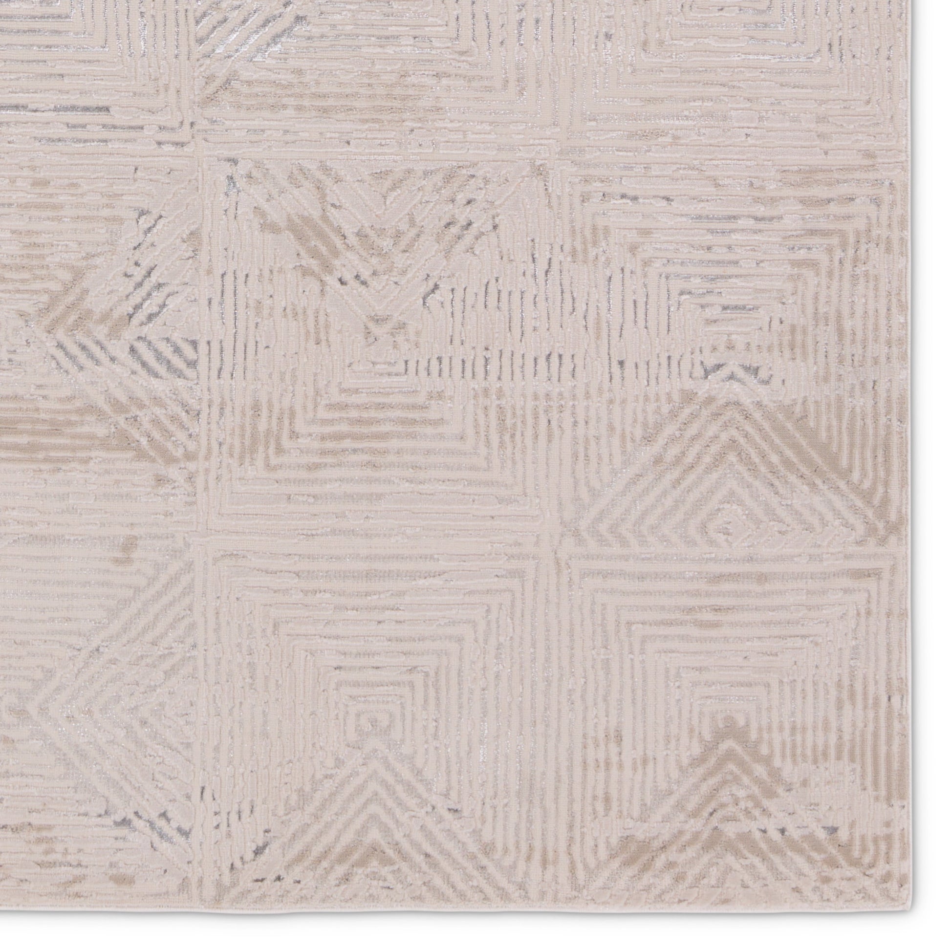 Catalyst Rehan CTY33 Rug by Jaipur Living in light gray, silver. Made from 65% polyester 35% polypropylene in a unique style.