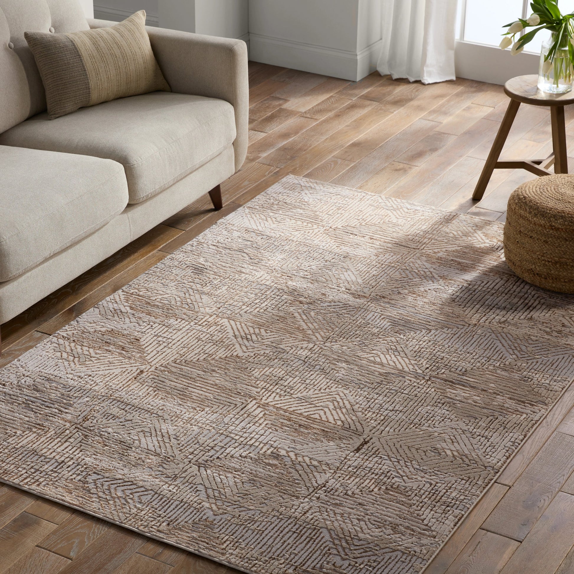 Catalyst CTY34 Rug by Jaipur Living in tan, bronze. Made from 65% polyester 35% polypropylene in a unique style.