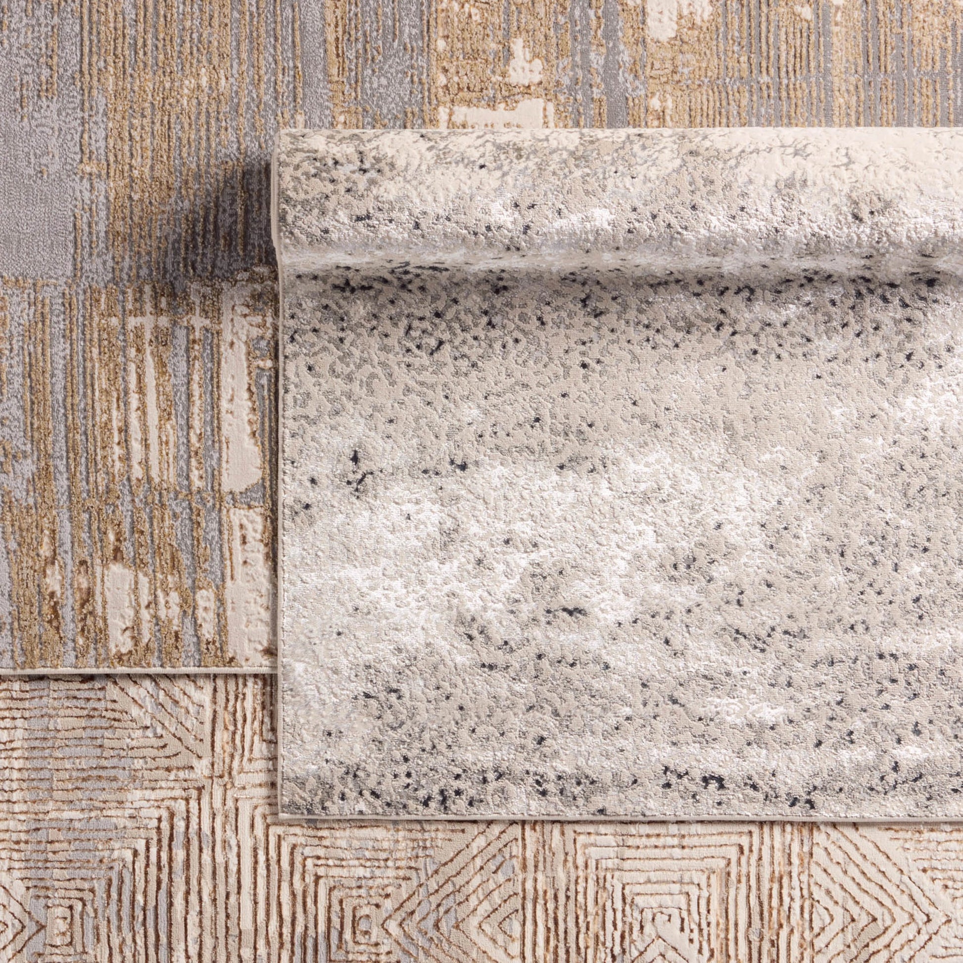Catalyst Faizah Rug by Jaipur Living in cream, gray. Made from 65% polyester 35% polypropylene in a unique style.
