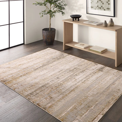 Catalyst CTY37 Rug by Jaipur Living in gray, cream, brown. Made from 65% polyester 35% polypropylene in a unique style.