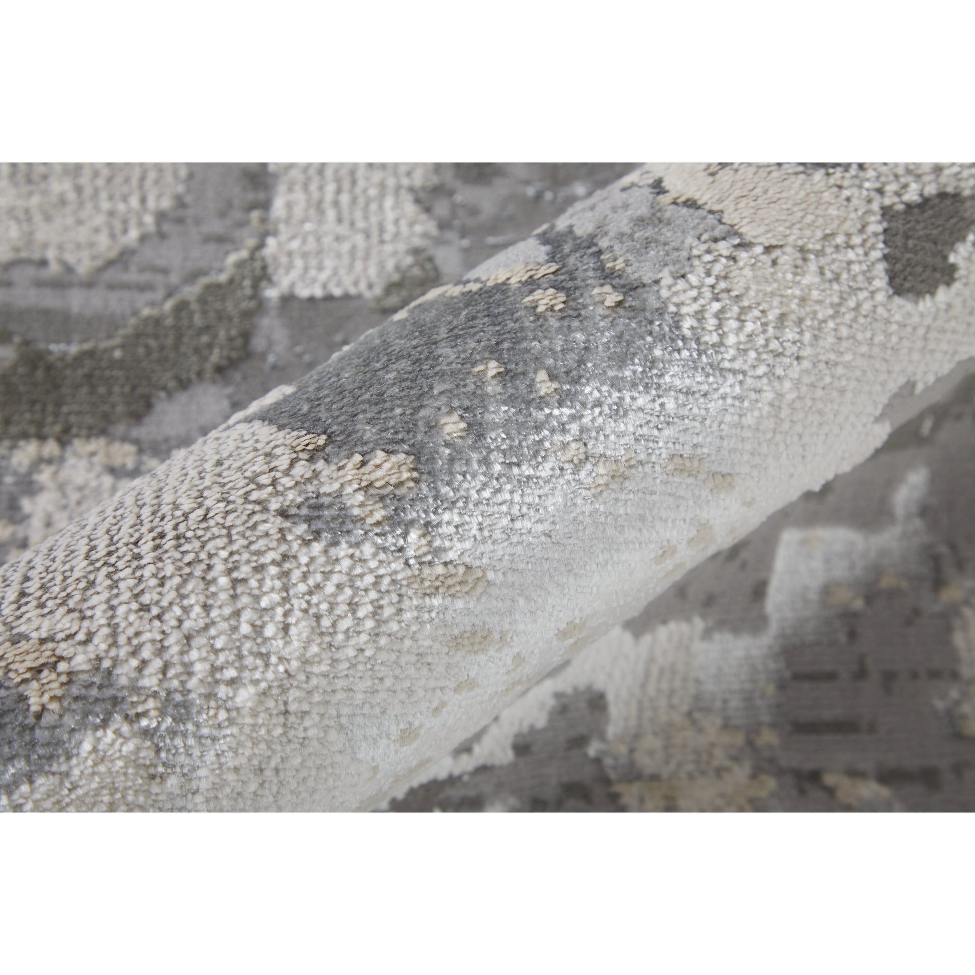 Micah Rug - 3336F by Feizy in silver, gray, white. Made from polyester, polypropylene in a unique style.