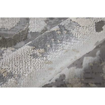 Micah Rug - 3336F by Feizy in silver, gray, white. Made from polyester, polypropylene in a unique style.