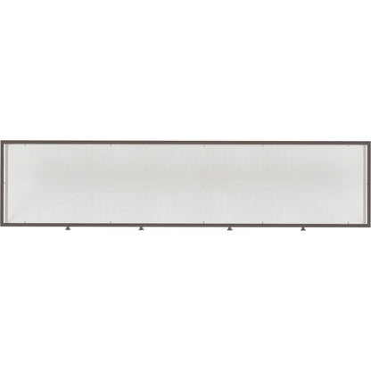 Mezzanine Console Table by A.R.T. Furniture in dove gray. Made from parawood, poplar solids, maple veneer, mirror, glass, steel in a modern style.