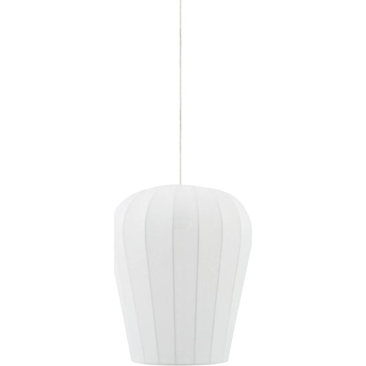 Ceduna Pendant by Livabliss in white, brass. Made from cotton in a unique style.