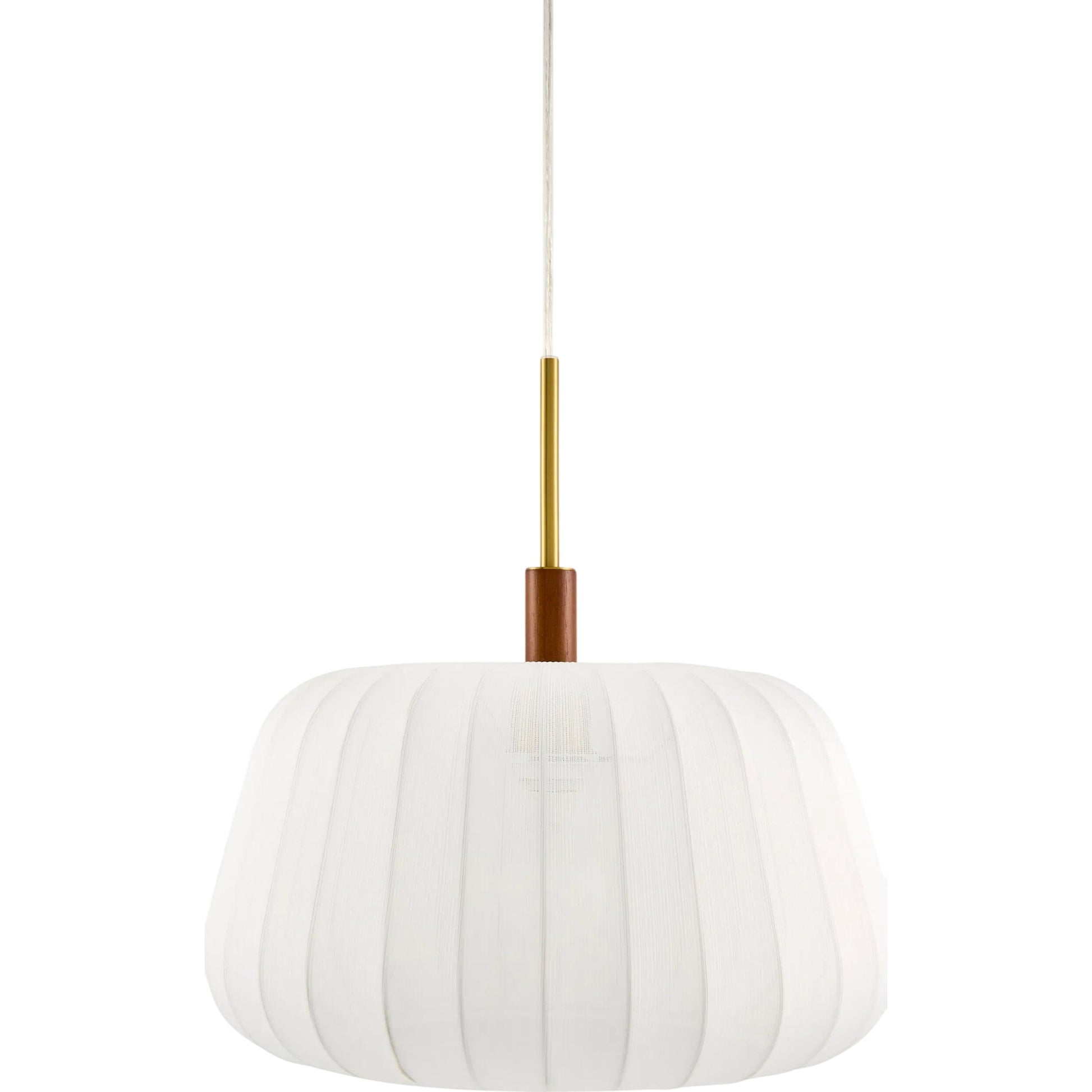 Ceduna Pendant by Livabliss in white, brass. Made from cotton in a unique style.