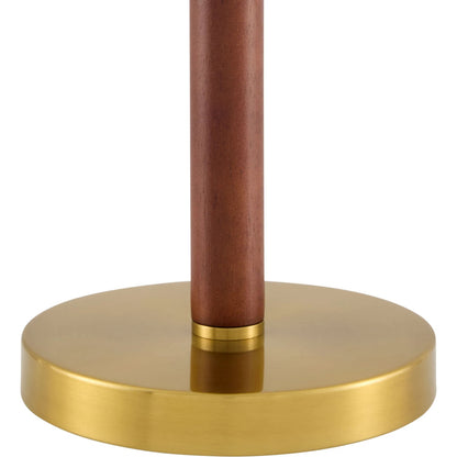 Ceduna Dome Accent Table Lamp by Livabliss in brass. Made from rubber wood, iron, cotton in a unique style.