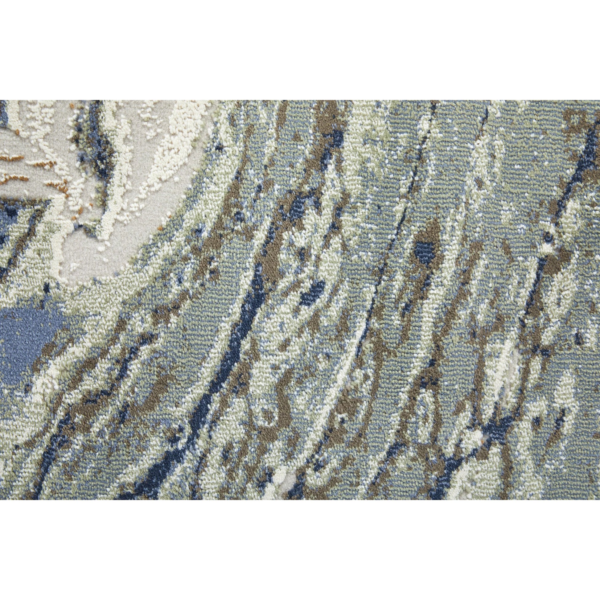 Mandana CME39M1F Rug by Feizy in ivory, taupe, blue. Made from polyester, polypropylene in a unique style.