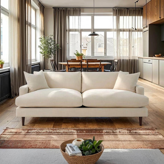 Martha Apartment Sofa by LH Imports in walnut brown. Made from unique in a modern style.