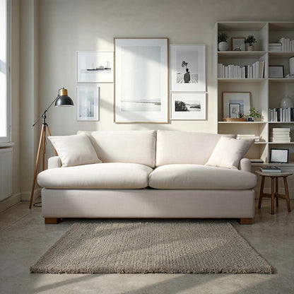 Martha Double Sofa Bed by LH Imports in walnut brown. Made from hemlock, alder, plywood, feather, polyester, foam, polyester fiber in a modern style.