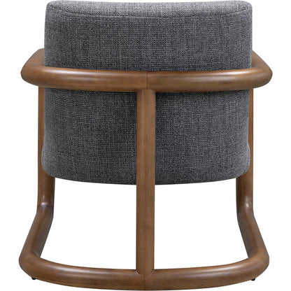Curbside Club Chair by LH Imports in brown. Made from polyester, ash, foam, plywood in a unique style.