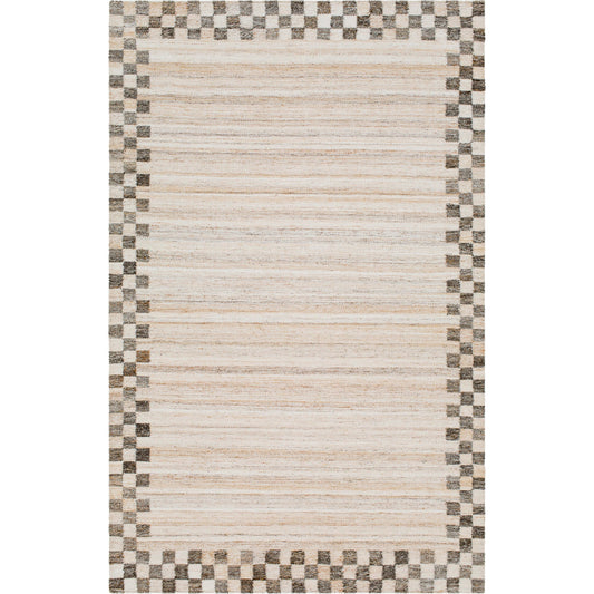 Cusco Rug - 500772 by Surya in taupe, charcoal, ivory, stone, beige. Made from face: 100% polyester, warp: 100% recycled pet yarn in a unique style.