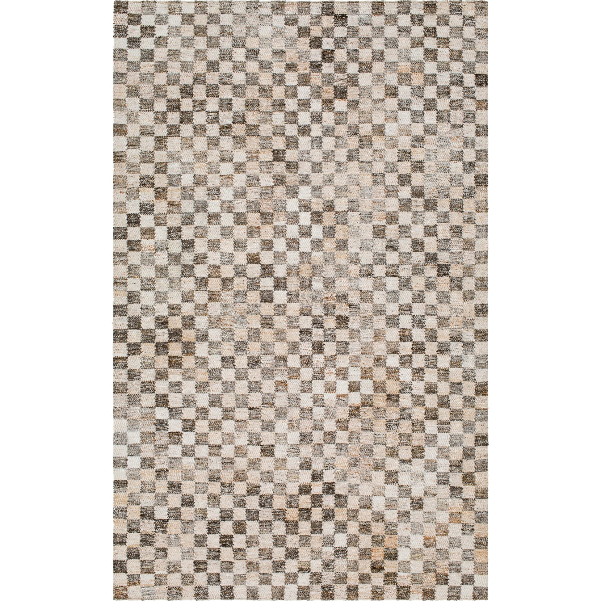 Cusco CUS-2301 Indoor/Outdoor Rug by Surya in ivory, taupe, charcoal, beige. Made from face: 100% polyester, warp: 100% recycled pet yarn in a unique style.