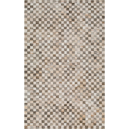 Cusco CUS-2301 Indoor/Outdoor Rug by Surya in ivory, taupe, charcoal, beige. Made from face: 100% polyester, warp: 100% recycled pet yarn in a unique style.