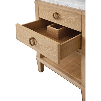 Cutler Bath Vanity by Worlds Away. Made from porcelain, marble in a unique style.