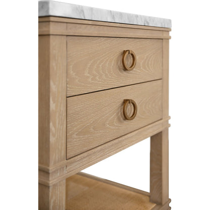 Cutler Bath Vanity by Worlds Away. Made from porcelain, marble in a unique style.