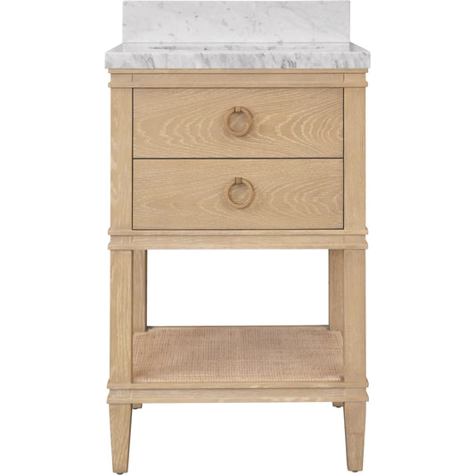 Cutler Bath Vanity by Worlds Away. Made from porcelain, marble in a unique style.