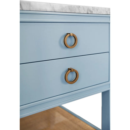 Cutler Bath Vanity by Worlds Away. Made from porcelain, marble in a unique style.