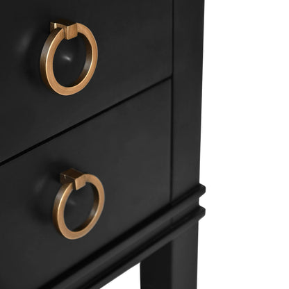 Cutler 36" Bath Vanity by Worlds Away. Made from hardwood solids, mdf, veneer, rattan, metal, marble, porcelain in a transitional style.