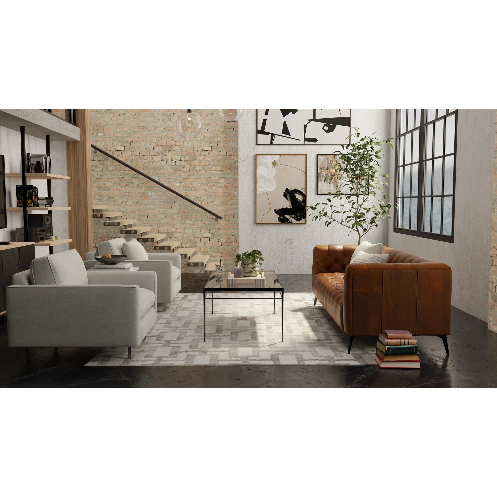 Lorrain Geometric Rug - 8919F by Feizy. Made from wool in a unique style.