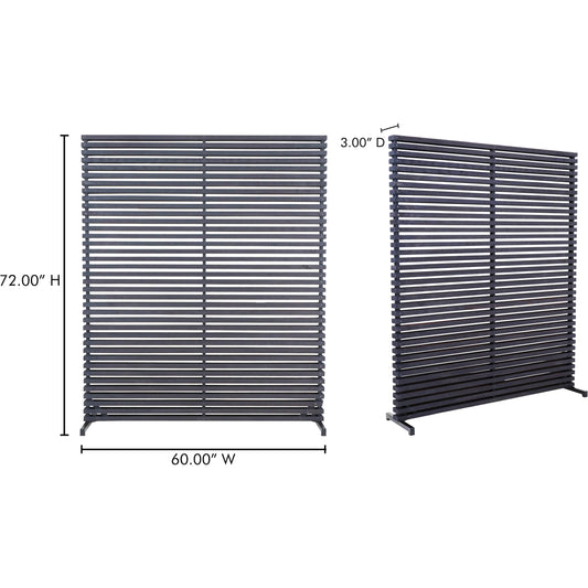 Dallin Screen by Moe's Home Collection. Made from mixed hardwoods, aluminum frame in a modern style.
