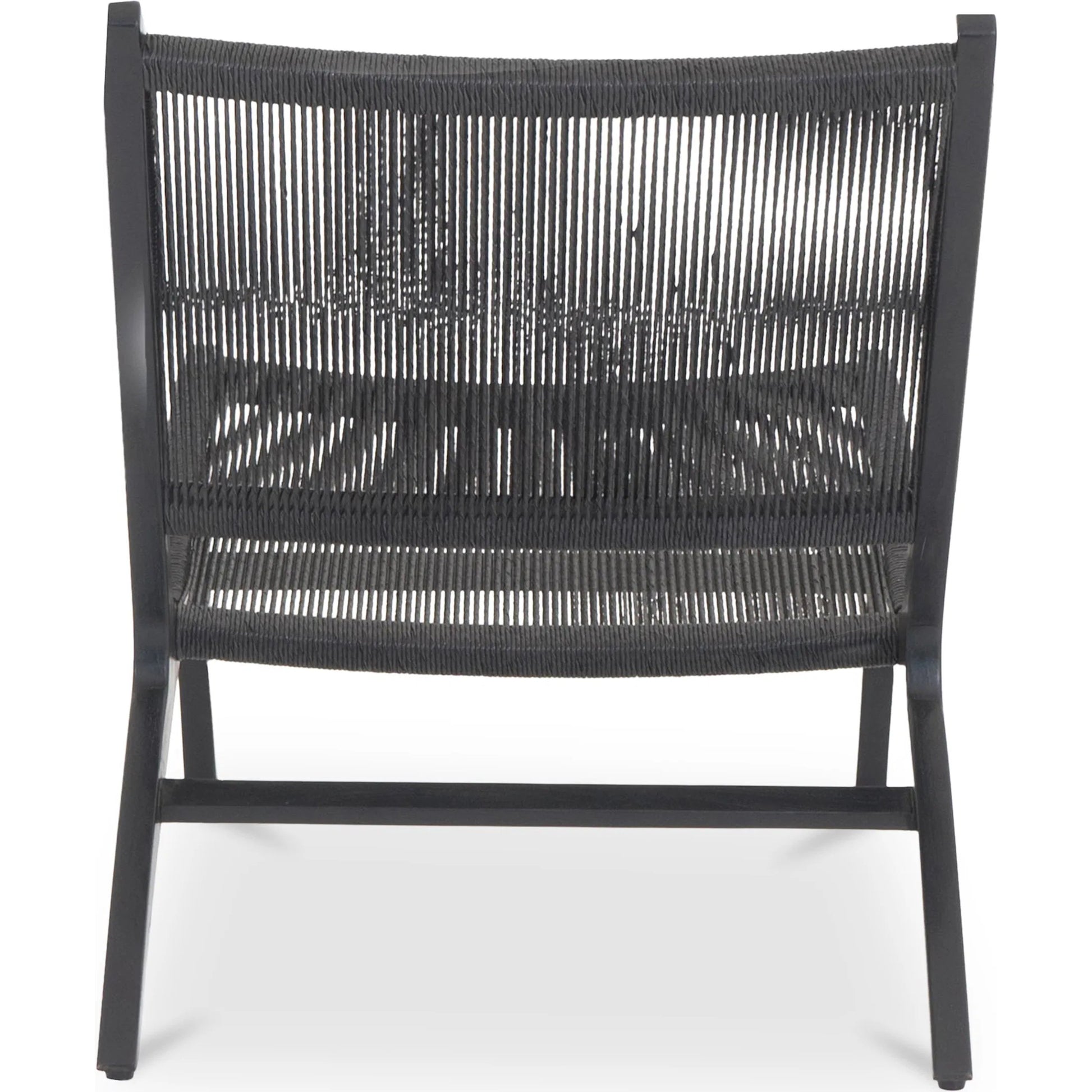 Palma Outdoor Lounge Chair by Moe's Home Collection. Made from solid teak frame, synthetic rattan in a rustic style.