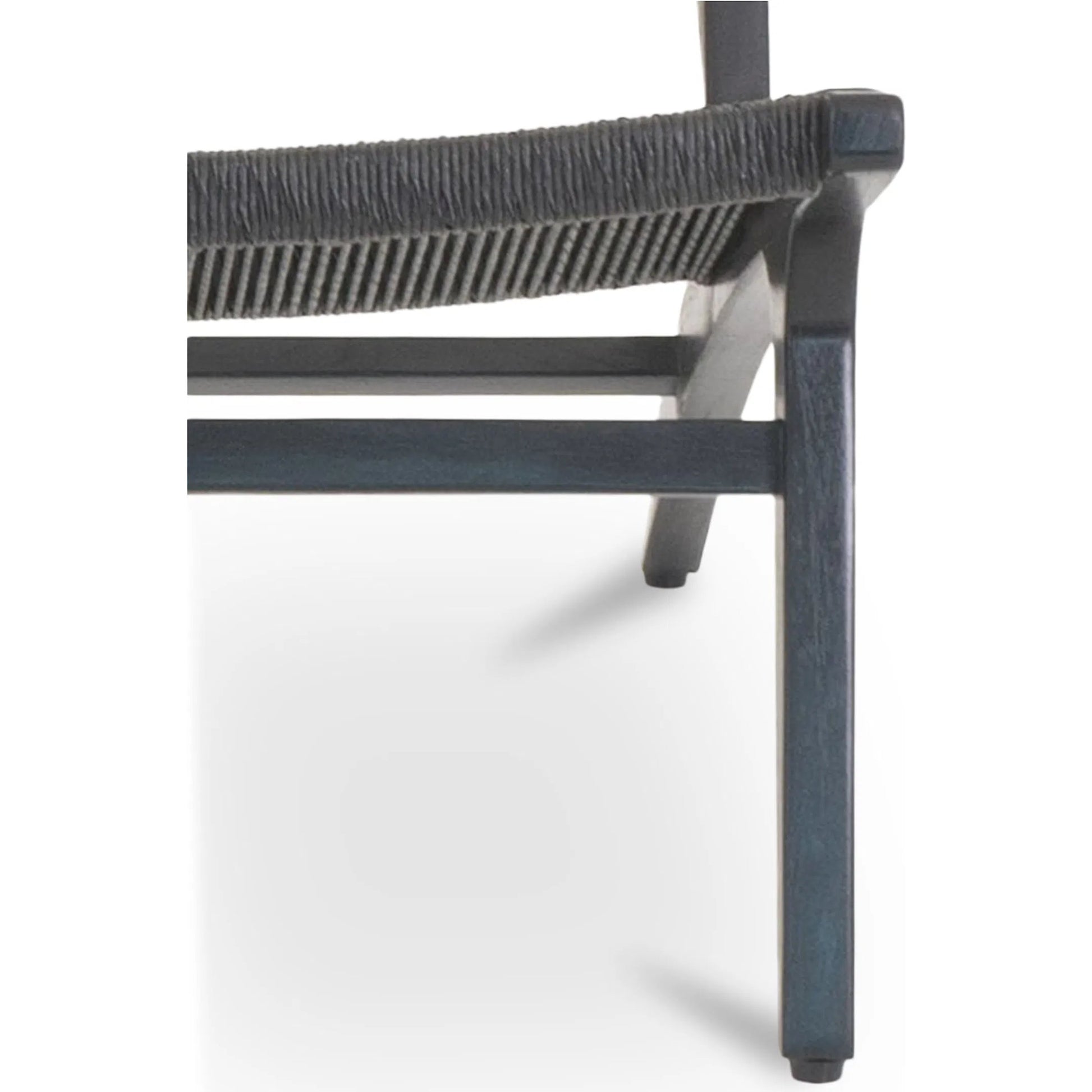 Palma Outdoor Lounge Chair by Moe's Home Collection. Made from solid teak frame, synthetic rattan in a rustic style.