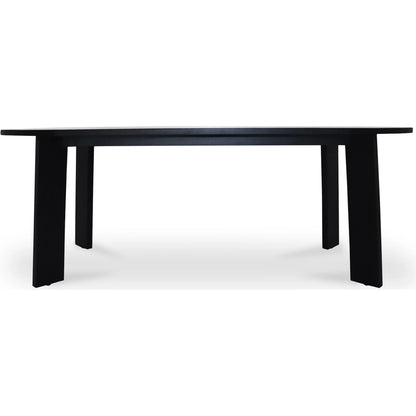 Delta Oval Outdoor Dining Table by Moe's Home Collection. Made from solid teak in a transitional style.