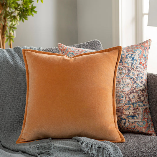 Cotton Velvet Pillow - 28780 by Surya. Made from 100% cotton in a traditional style.