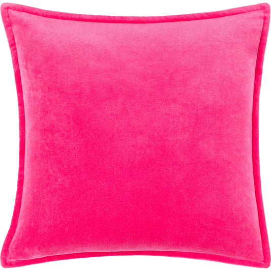 Cotton Velvet Pillow - 20407 by Surya in rose. Made from front: 100% cotton, back: 100% cotton in a modern style.