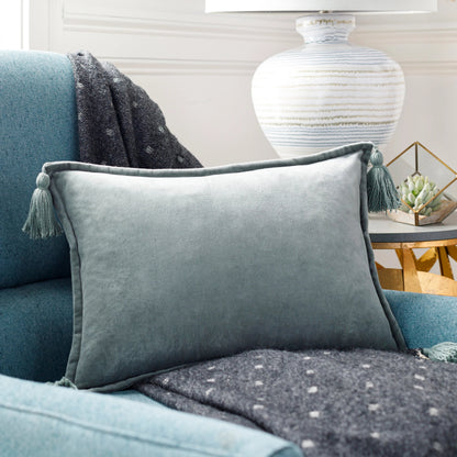 Cotton Velvet Pillow Cover - 28554 by Surya. Made from front: 100% cotton, back: 100% cotton in a modern style.