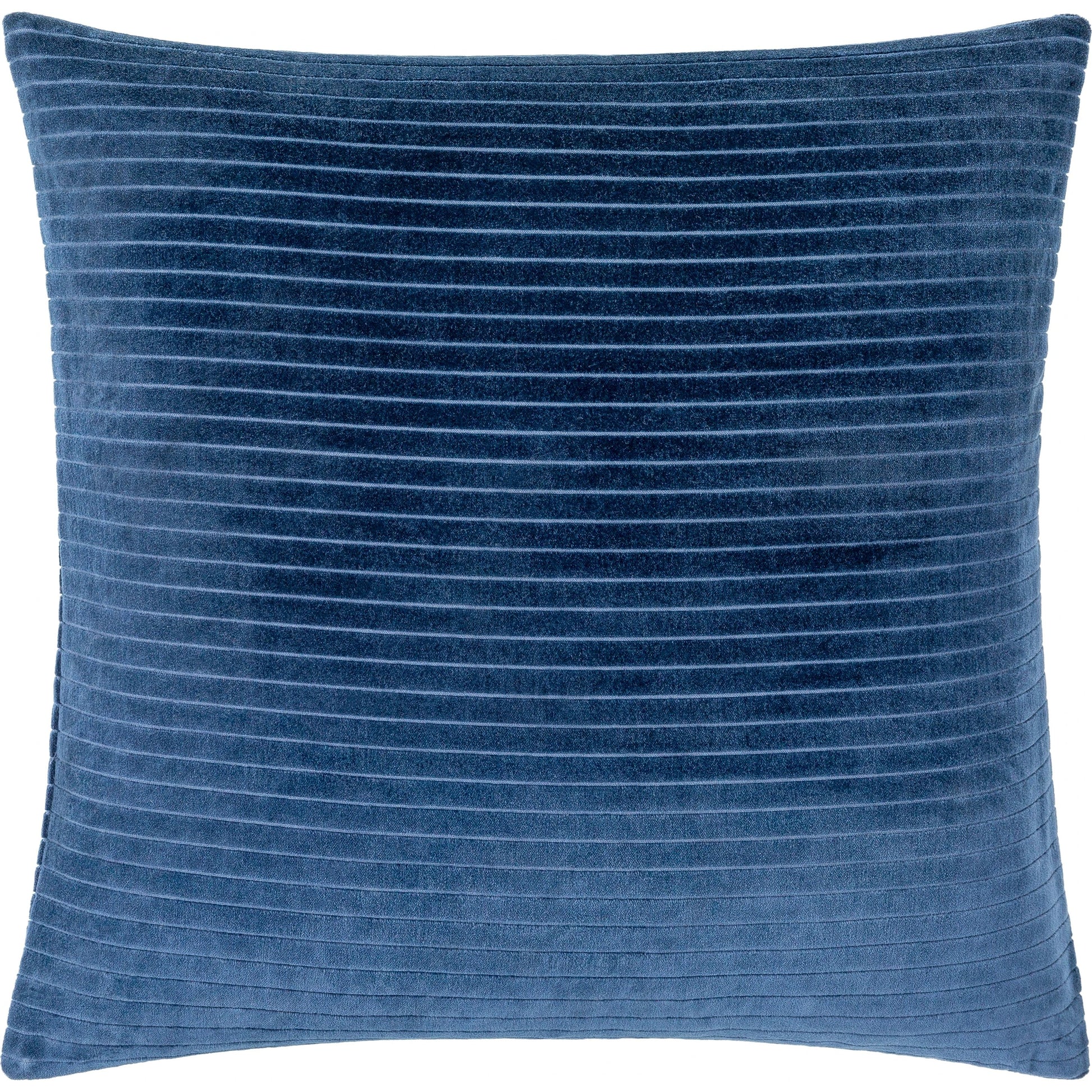 Cotton Velvet Stripes Pillow - 481617 by Surya. Made from front: 100% cotton, back: 100% cotton in a modern style.