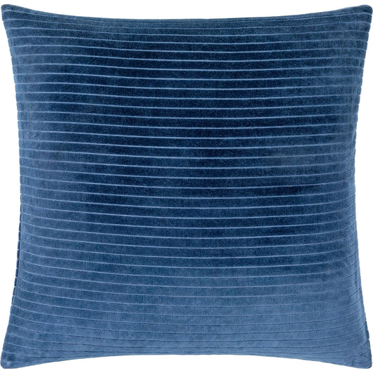 Cotton Velvet Stripes Pillow - 481617 by Surya. Made from front: 100% cotton, back: 100% cotton in a modern style.