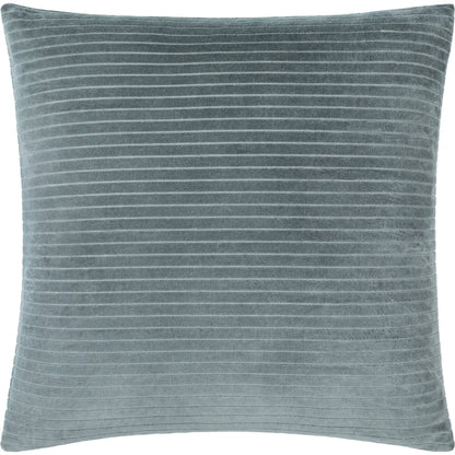 Cotton Velvet Stripes Pillow - 481617 by Surya. Made from front: 100% cotton, back: 100% cotton in a modern style.
