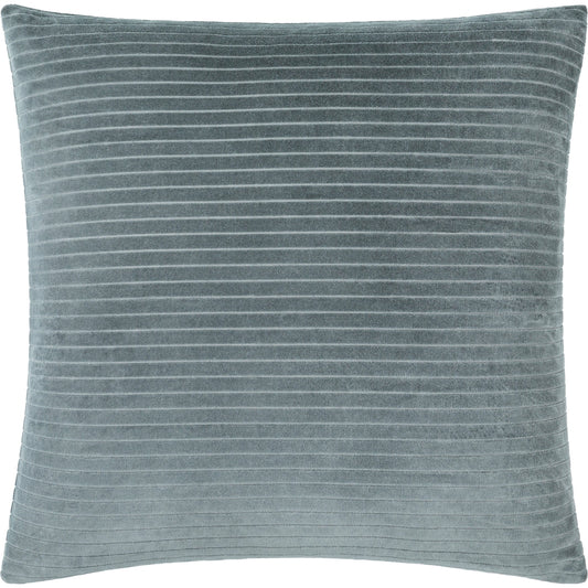 Cotton Velvet Stripes Pillow - 481617 by Surya. Made from front: 100% cotton, back: 100% cotton in a modern style.