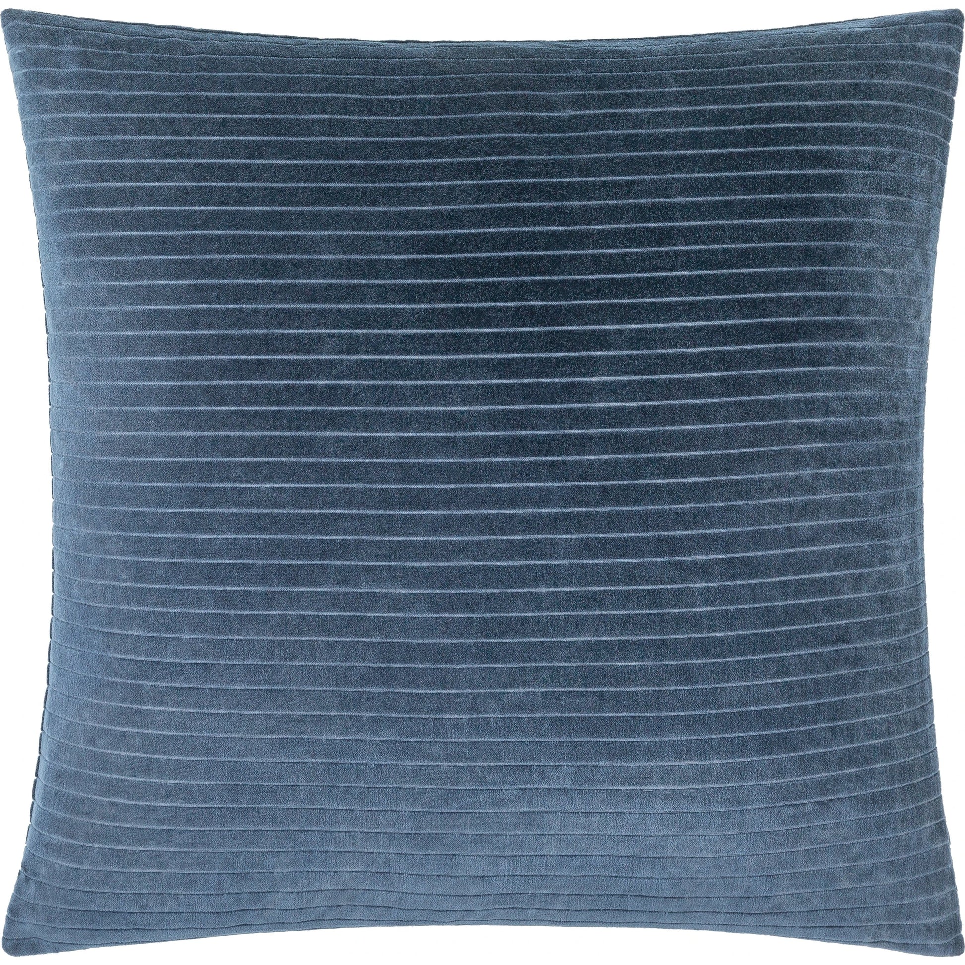 Cotton Velvet Stripes Pillow - 481617 by Surya. Made from front: 100% cotton, back: 100% cotton in a modern style.