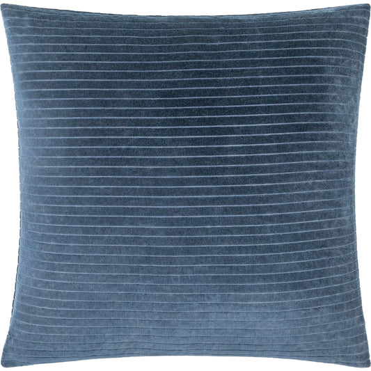 Cotton Velvet Stripes Pillow - 481617 by Surya. Made from front: 100% cotton, back: 100% cotton in a modern style.