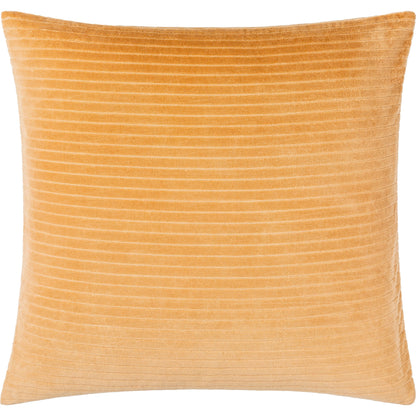 Cotton Velvet Stripes Pillow - 481617 by Surya. Made from front: 100% cotton, back: 100% cotton in a modern style.