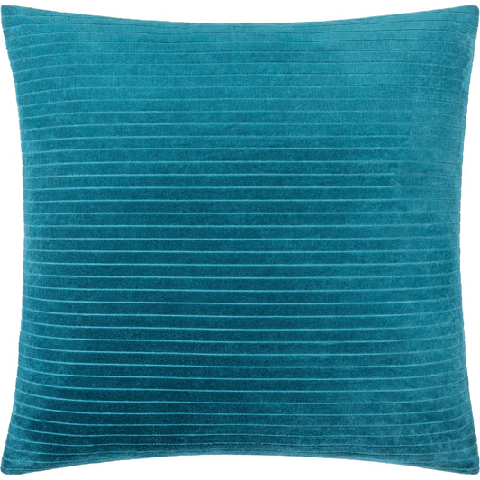 Cotton Velvet Stripes Pillow - 481617 by Surya. Made from front: 100% cotton, back: 100% cotton in a modern style.