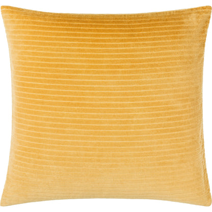 Cotton Velvet Stripes Pillow - 481617 by Surya. Made from front: 100% cotton, back: 100% cotton in a modern style.